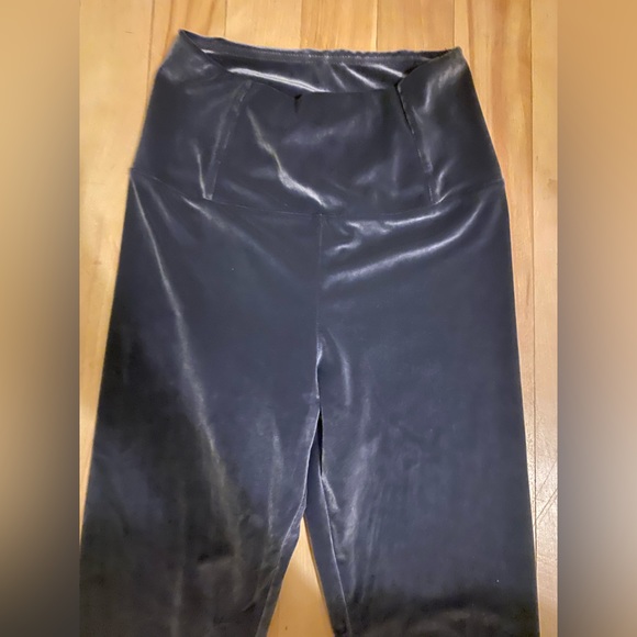 Wilfred Free Lavender Grey Velvet Leggings - Picture 6 of 8